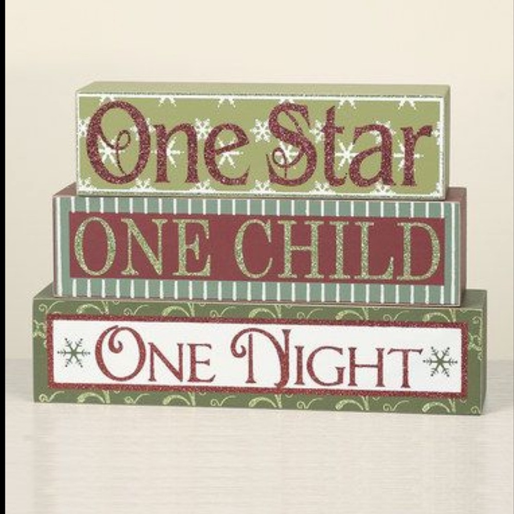 ‘One Star, One Child, One Night' Box Sign Set - Picture 2 of 6